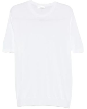 Roberto Collina Ribbed-Trim T-Shirt - White