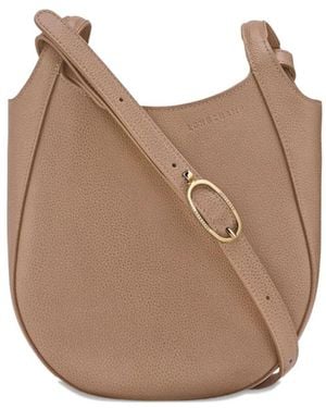 Longchamp ル フローネ レザーショルダーバッグ S - ナチュラル
