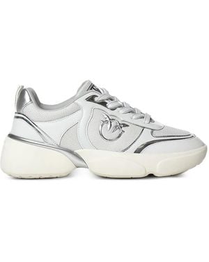 Pinko Sneakers Mit Logo-Schild - Weiß