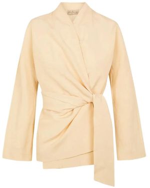 Cortana Simona Tie-Waist Jacket - Natural