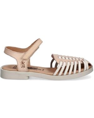 Fly London Sandali Con Strappo - Bianco