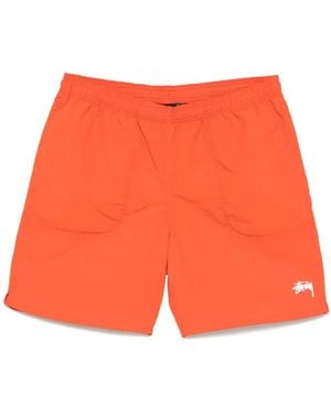 Stussy Short De Bain Stook - Orange