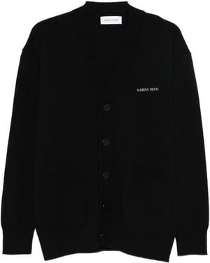 Marine Serre V-Neck Cardigan - Black