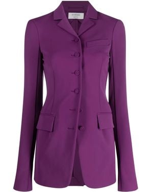 Sportmax Single-Breasted Jacket - Purple