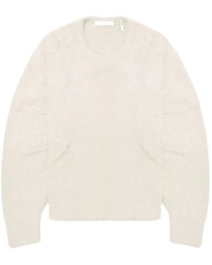 Helmut Lang Maglione Con Inserti - Bianco