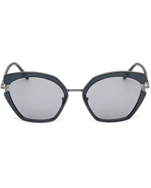 Tom Ford Dana Geometric-Frame Sunglasses - Grey