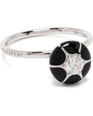 Selim Mouzannar 18Kt Sea Flower Weißgoldring Mit Diamanten - Mettallic