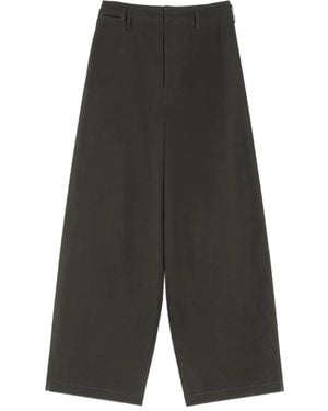 Lemaire Pantaloni Con Tasche - Grigio