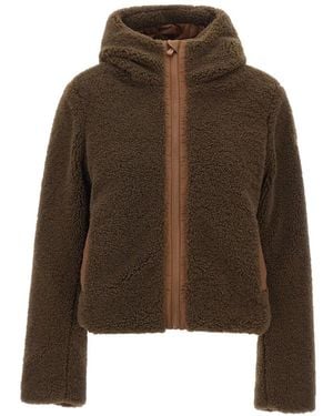 Save The Duck Hikari Teddy-Effect Jacket - Brown
