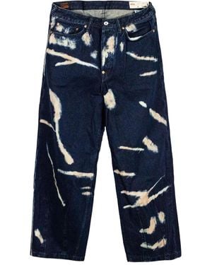 Evisu Jean À Imprimé Graphique - Blue