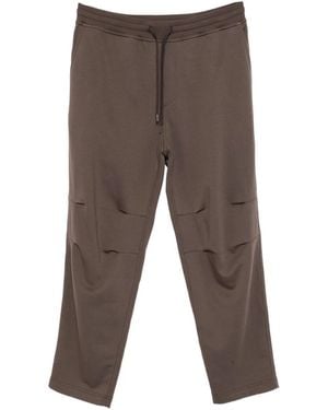 Brunello Cucinelli Pantalon De Jogging À Design Plissé - Gris