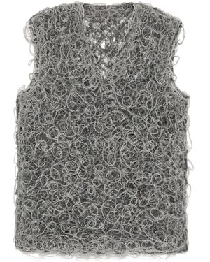 JNBY Gilet Con Scollo A V - Grigio