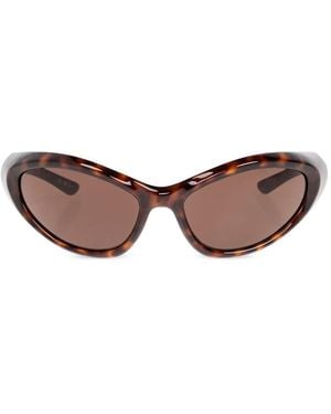 Balenciaga Sporty B Sonnenbrille - Braun