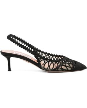 Aquazzura Kahlo Sling 50 Court Shoes For - White