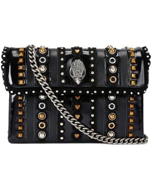 Kurt Geiger Medium Kensington Stud-Embellished Cross Body Bag - Black