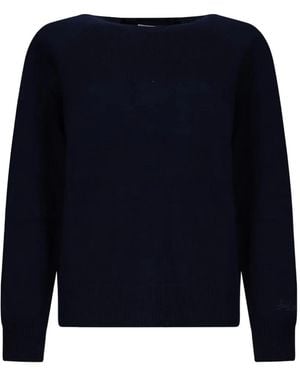 MC2 Saint Barth Delphine Wool Crewneck Knit - Blue