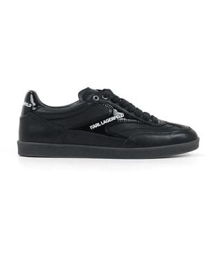 KARL LAGERFELD Lace-Up Low-Top Sneakers - Black