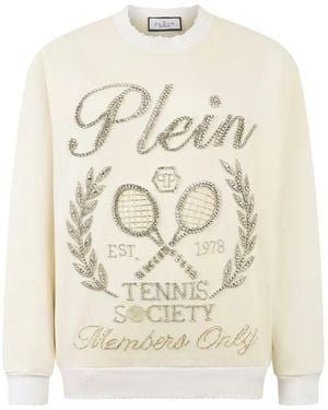 Philipp Plein Chest Logo Sweatshirt - White