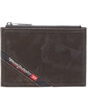 DIESEL Logo-Tag Cardholder - Grey