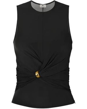 Elisabetta Franchi Sleeveless Top - Black