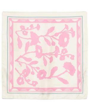 SGOMBERO CANTINE Floral-Print Scarf - Pink