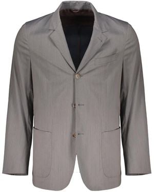 Fedeli Single-Breasted Wool-Blend Blazer - Gray
