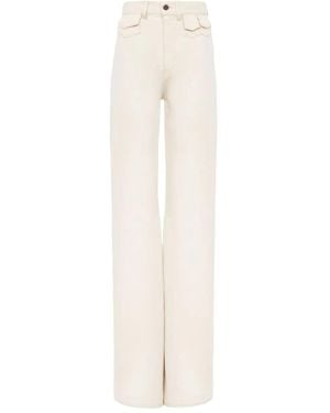 Chloé Straight-Leg Cotton Jeans - White