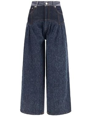 Ganni Patchwork Jeans - Blue
