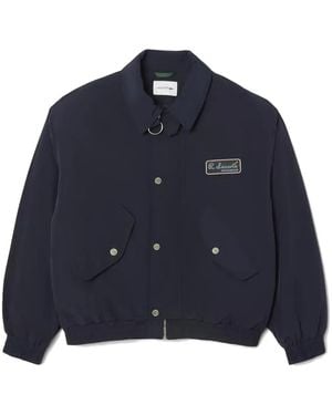 Lacoste Buttoned Blouson Jacket - Blue