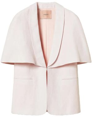 Twinset Cape Jacket - White