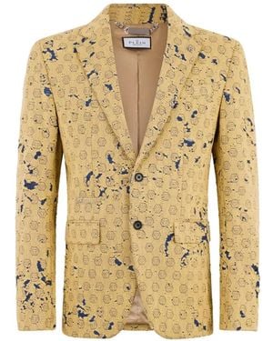 Philipp Plein Single-Breasted Blazer - Metallic