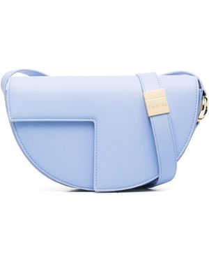 Patou Le Leather Shoulder Bag - Blue