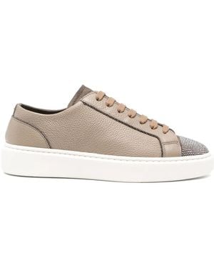 Doucal's Crystal-Embellished Trainers - Brown