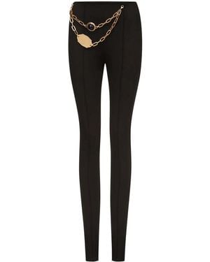 Area Chain Plate Leggings - Black