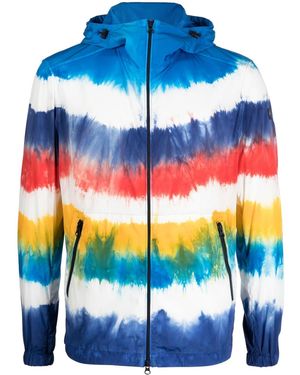 Paul & Shark Logo-Patch Stretch-Design Collar Jacket - Blue