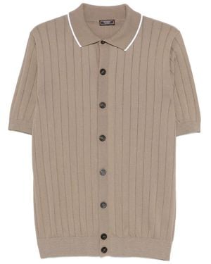 Peserico Ribbed Buttoned Shirt - Natural