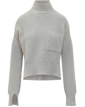 Marni Maglione A Collo Alto - Grigio
