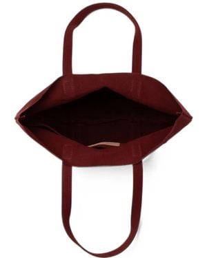 Amiacalva Washed Canvas Tote Bag - Red