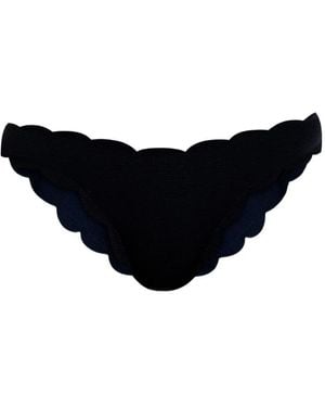 Marysia Swim Slip Bikini Antibes Con Bordo A Smerlo - Nero