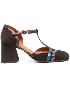 Chie Mihara Syata T-Bar Court Shoes - Brown