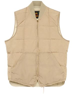 Fortela Vest Zip Quilted Gilet - Natural