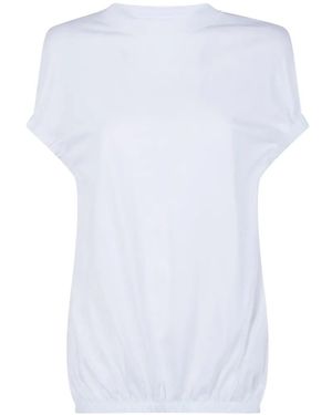 Liviana Conti Hailey Gathered T-Shirt - White