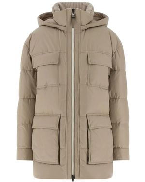 Brunello Cucinelli Quilted padded coat - Neutro