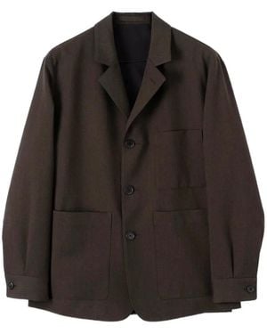 Margaret Howell Shirt Cuff Blazer - Black