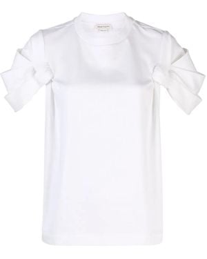 McQueen ノットディテール Tシャツ - ホワイト