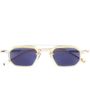 Sato Eyewear Kursa Geometric-Frame Sunglasses - White