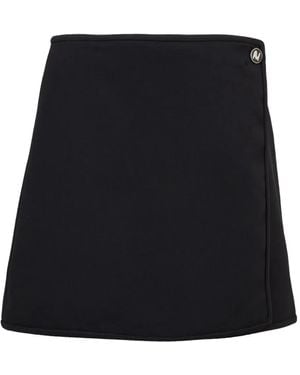 MSGM Button-Fastening Mini Skirt - Black
