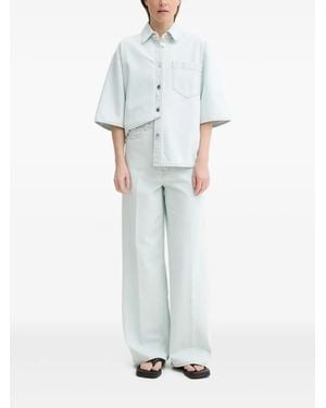 Aeron Camicia A Maniche Corte Con Taschino - Bianco