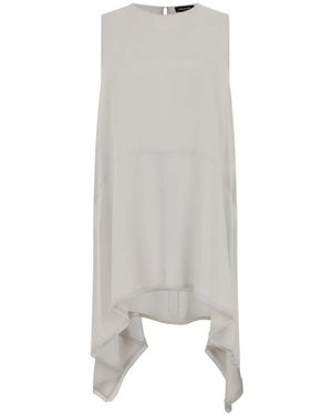 Fabiana Filippi Asymmetric Sleeveless Top - White