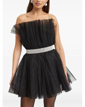 Bronx and Banco Vestido corto Anna drapeado - Negro